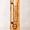 Cross & Shema Olive Wood Electronic Mezuzah
